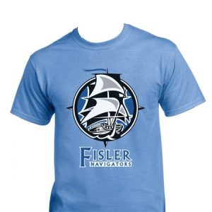 Navigators Ship Tee (Light Blue)