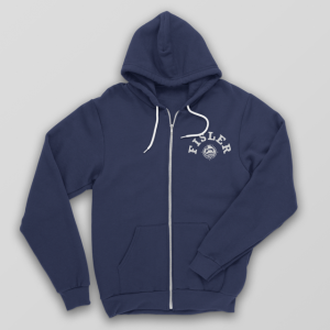 Fisler L/C Full Zip Hoodie (Navy)